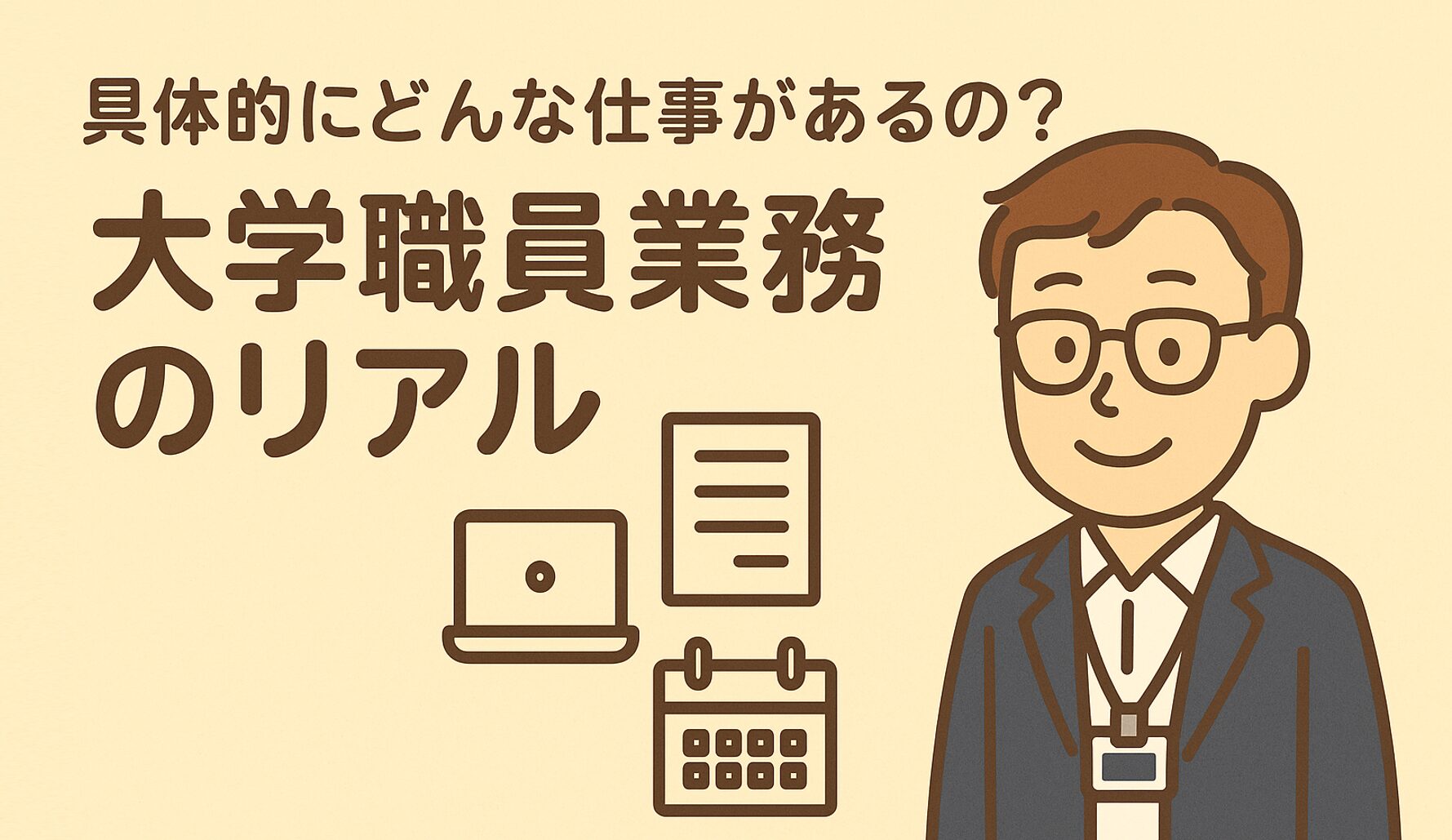 #002 具体的にどんな仕事があるの？大学職員業務のリアル